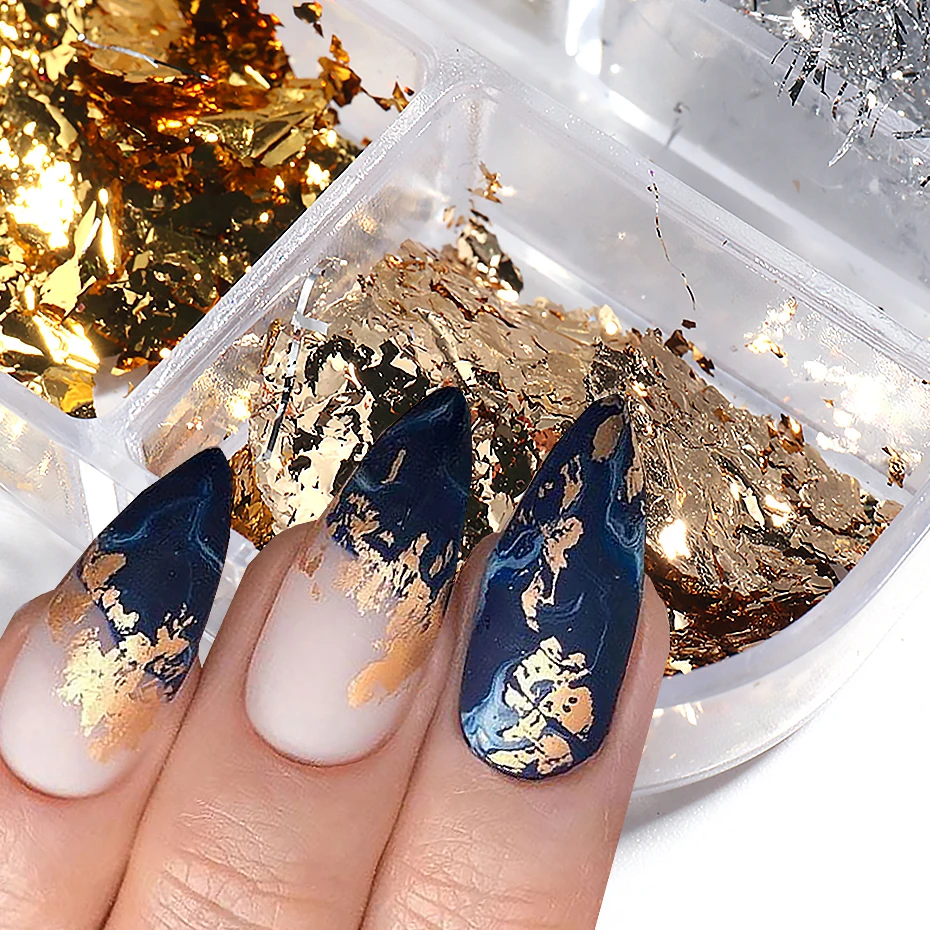 NIUREDLTD Tinfoil Foil Nail Decoration Tricolor Tinfoil Nail Nail Gold  Silver Rose Gold Foil DIY Nail Stickers Ladies Nail Salon Nail Stickers For  Women Sticker Nails Sticker - Walmart.com