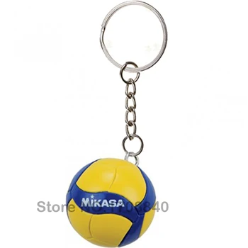 

50pcs/lot New Volleyball Keychain Mini Ball Key Chain Volleyball Keyring Car Key Ring Gift Sports Keyrings Toys Keychains