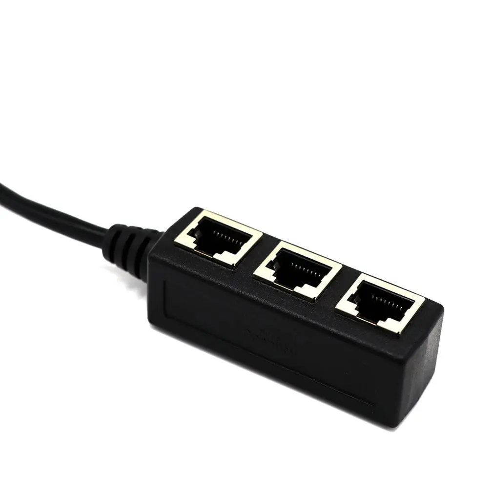 Сплиттер Ethernet RJ45 кабель адаптер 1 папа до 2/3 женский порт LAN Сетевой разъем провод