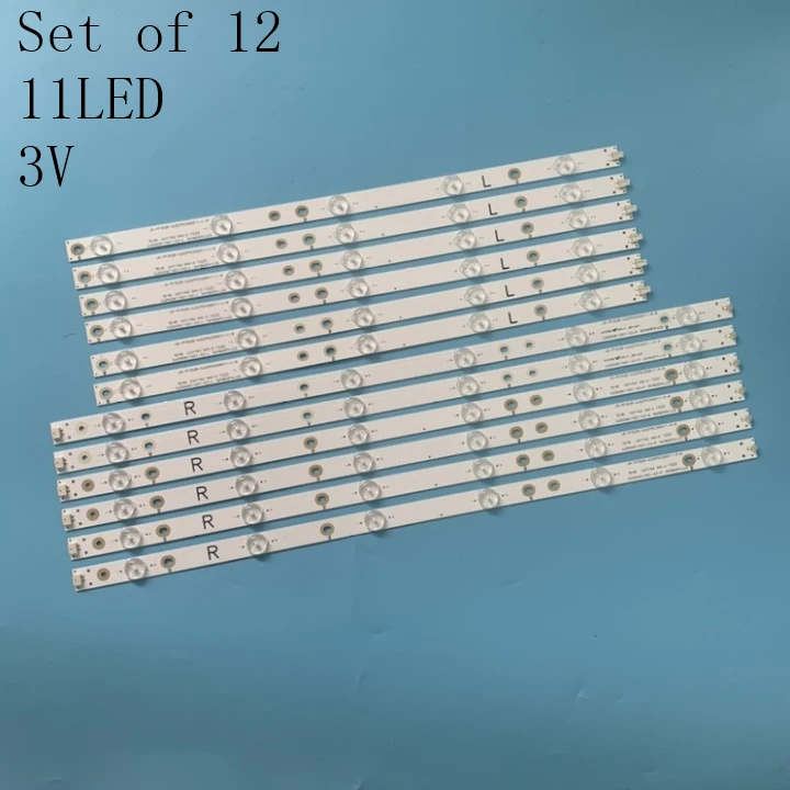 100% New 12pcs/Kit LED strip of PHI LIPS TV 50PFL6540 50PFH4009 88 50PFL6340 T3 TPT500J1 HVN07 U 500TT61 500TT62 500TT63 500TT64