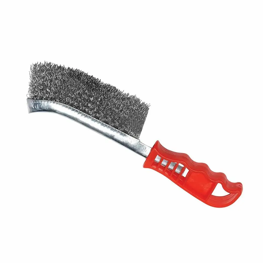 Серый New Wire Brush Steel Stainless Steel- Light And Heavy Duty Cleaning Rust Remover grill accessories churrasco bbq CD - Цвет: Серый