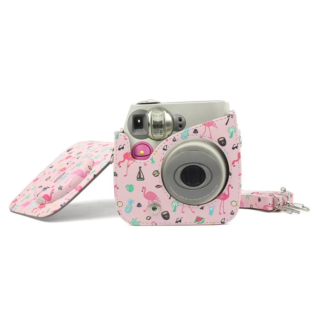 Совместимый Чехол из искусственной кожи для камеры Instax для Fujifilm Instax Mini 7s 7c мгновенная камера и Polaroid PIC-300 камера