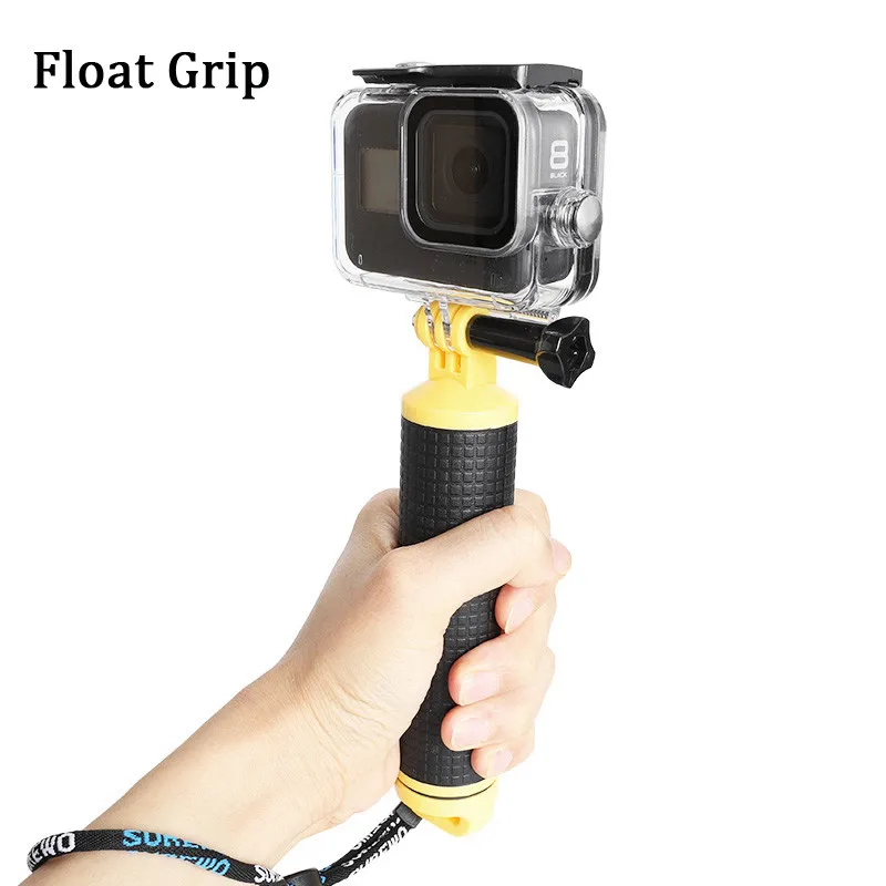 Для Gopro набор аксессуаров для Gopro Hero 8 Водонепроницаемый чехол/красный фильтр/Поплавковый захват/зажим для рюкзака/Штатив для экшн-камеры Сумка для хранения