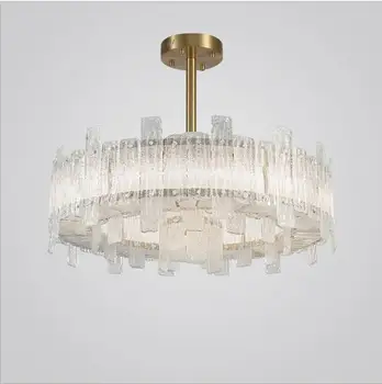 

Italy's post-modern simple creative model room living room bedroom study restaurant villa stainless steel chandelier