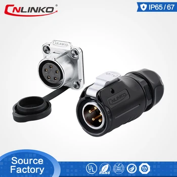 

Cnlinko LP20 series IP67 12A 5 Pin male female Waterproof Connectors Waterproof power connector for led outdoor lighting