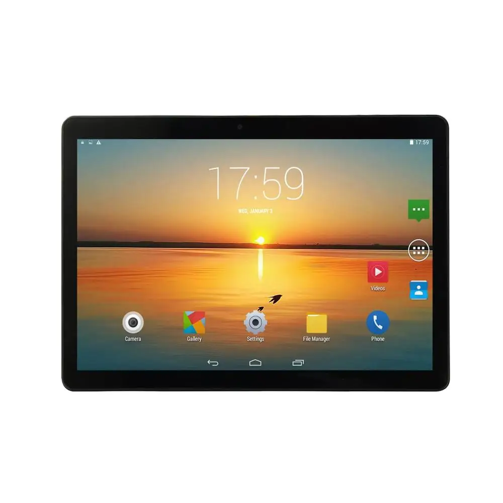 

KT107 Round Hole Tablet 10.1 Inch HD Large Screen Android 8.10 Version Fashion Portable Tablet 8G+64G Black Tablet