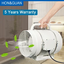 Hon & Guan-ventilateur à flux mixte Portable en ligne, 200mm, ventilateur d'extraction d'air avec poignée, 110/220V, 8 pouces