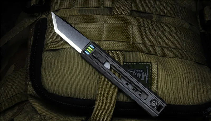 NAITHAWK Универсальный Нож EDC инструмент D2 Танто-лезвие режущий нож для бумаги один твердый TC21 титановый сплав ручка DLC или Stonewash