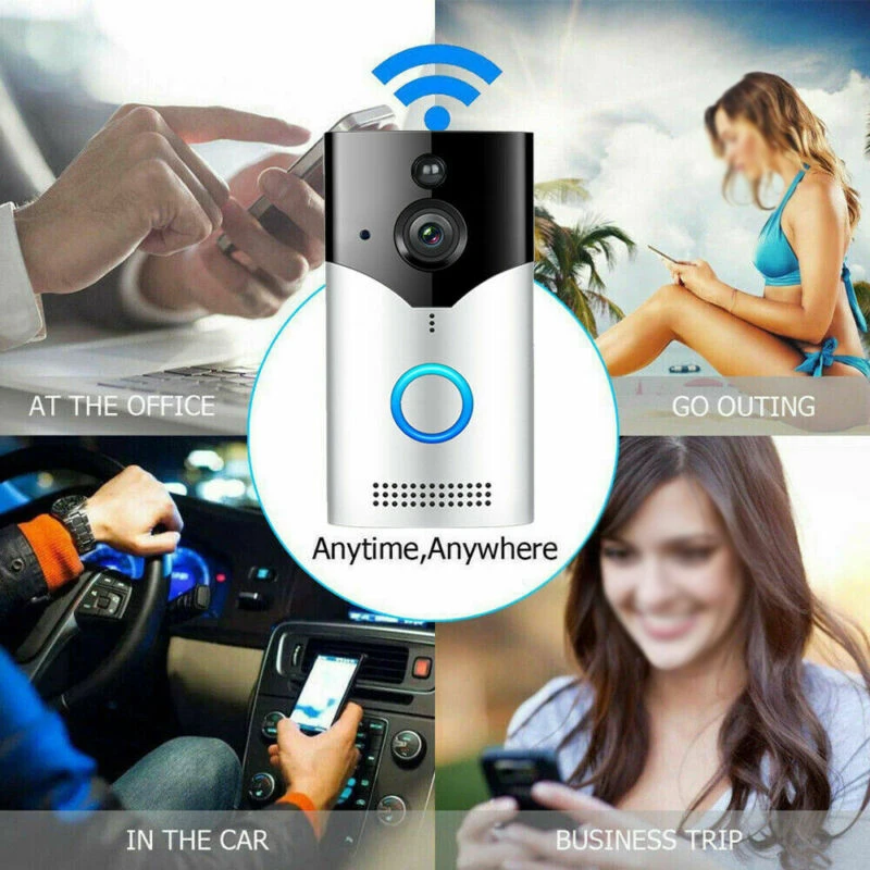 

WiFi Doorbell Wireless Video Two-Way Talk Security Camera Night vision