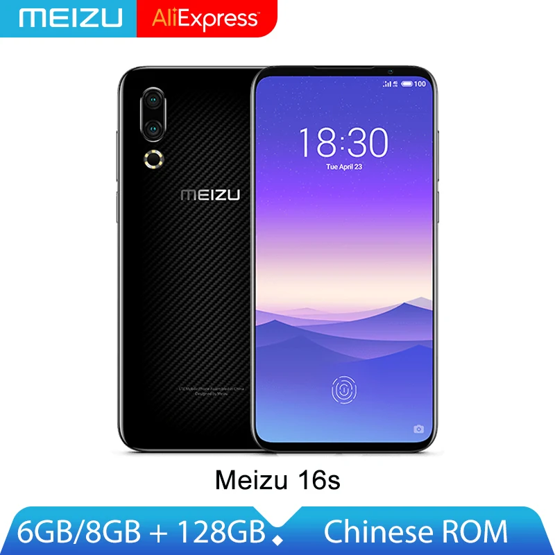 

Original Meizu 16s Meizu 16 s 6GB/8GB 128GB Smartphone Snapdragon 855 6.15" FHD+ AMOLED 48MP Dual Camera AI Front 20MP 3600mAh