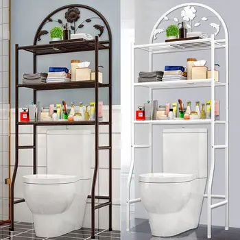 

Multifunction 3-Tier Over The Toilet Shelf Bathroom Towel Storage Rack Holder Organizer Space Saver Stand Shelves Racks