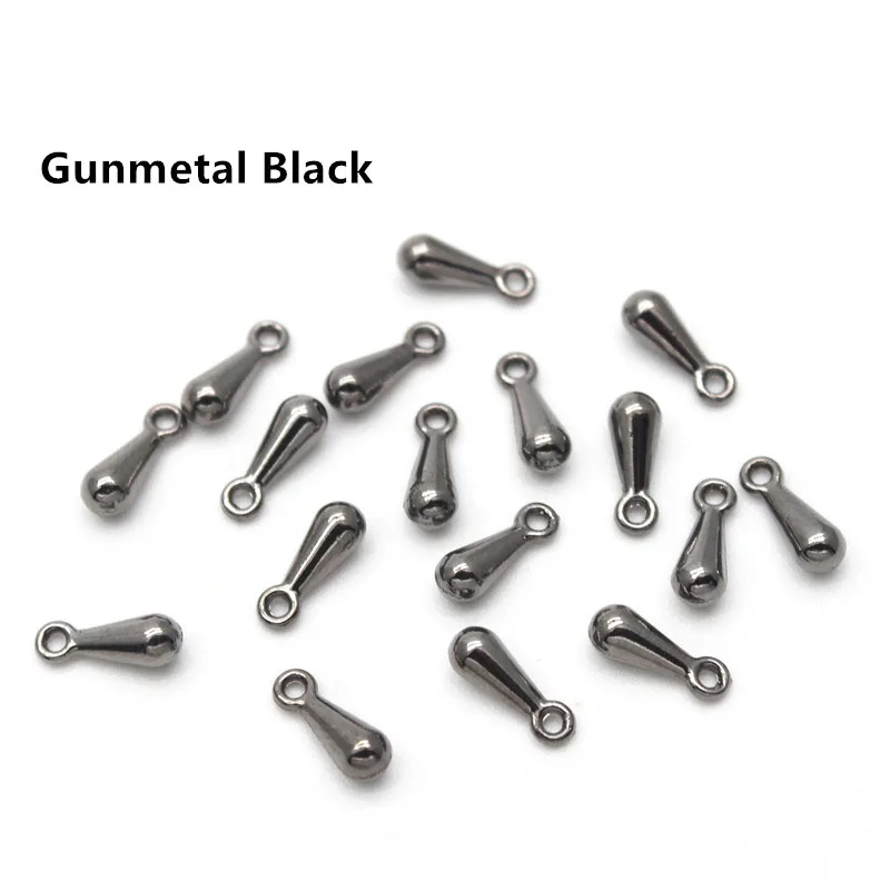 7mm 9mm Gold /Rhodium/Silber/Bronze Kette Erweiterte & Erweiterung/Schwanz Extender Metall Wasser drop Anhänger HK142 – Detail 4