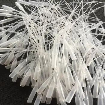 

100 Pcs/Lot Micro Plastic Glue Bottle Tips Extender Precision Applicator Dropping Tube Nozzle For Crafting Lab Adhesive Dispense