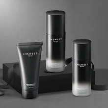 3 шт., мужское осветляющее очищающее средство, тоник и лосьон, увлажняющий, против старения, гладкий, для мужчин, ежедневный уход за кожей лица, набор в подарок