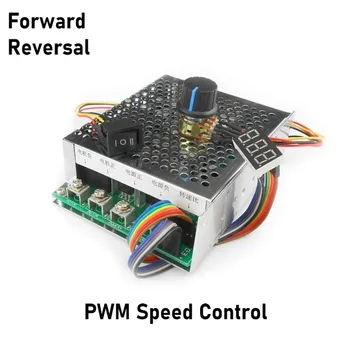 

Forward/Reverse DC10V-55V 100A Motor Speed Controller Electric PWM Speed Control with Infinitely Variable Switch Drive Module