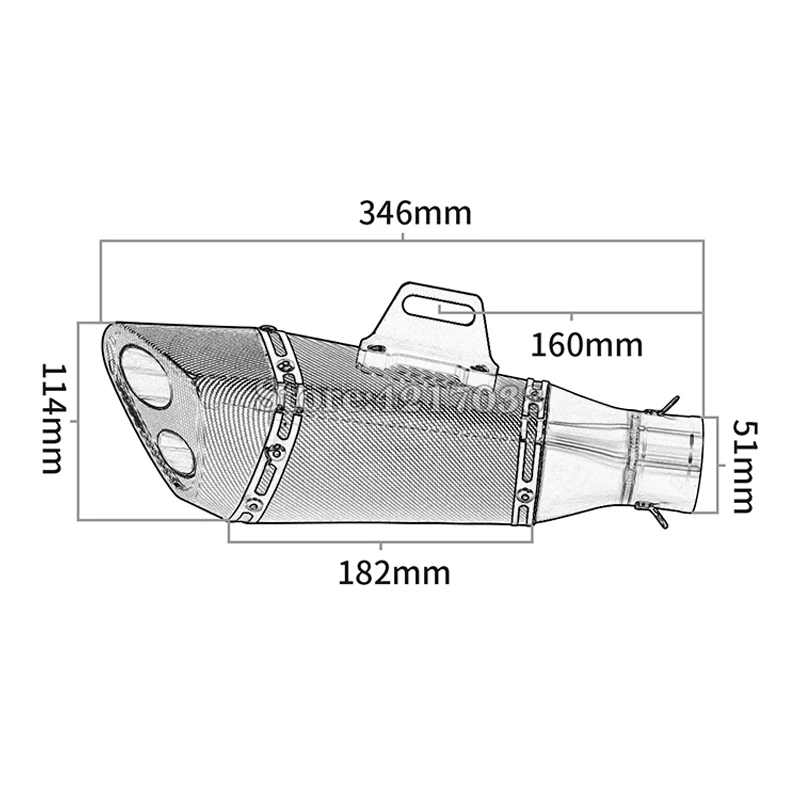 Слипоны Универсальный Yoshimura R11 Мотоцикл выхлопная труба Модифицированная Escape Moto 51 мм для R3 R6 S1000RR Ninjia400 ER6N Z900 CBR250RR