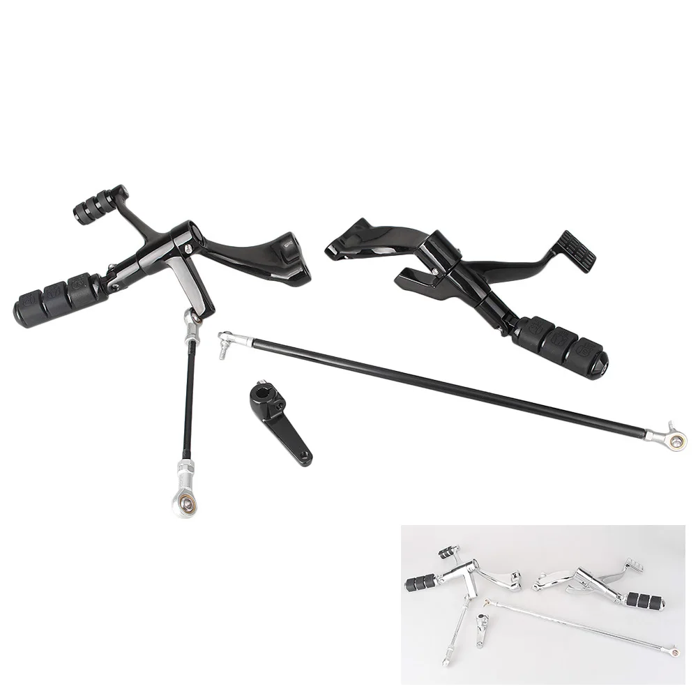 CNC Motorcycle Forward Controls Complete Kit w/Pegs Levers Footpegs