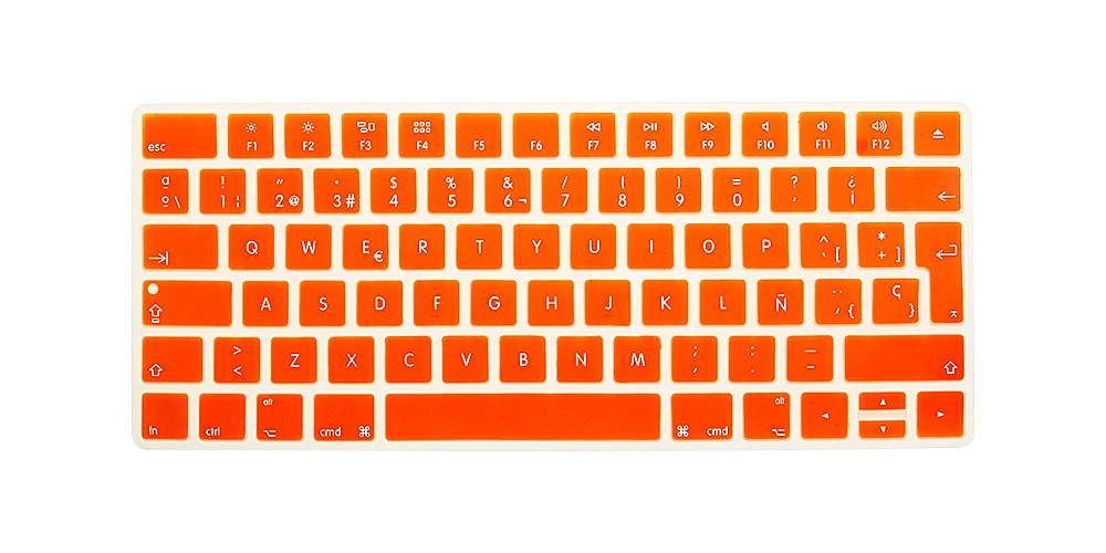 Оранжевый Испанский для Apple, беспроводной keybord MLA22LL/A1644 IMAC, Волшебная клавиатура, защитный силиконовый чехол, EU-Key версия - Цвет: Оранжевый