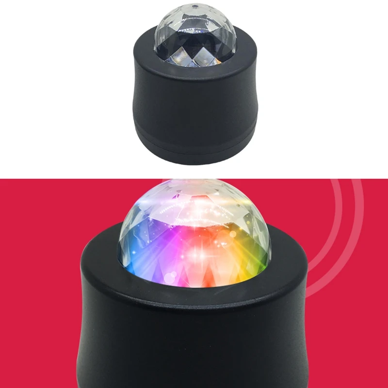 6 цветов Изменение автомобиля Dj музыка свет мини Rgb Led Mp3 диско хрустальный магический шар сценические лампы стробоскопы с Usb вилкой