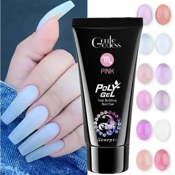 

Poly gel Quick Building Nail Tips Extension Camouflage Builder UV/LED Polygel Finger Extension Slip Solution Hard Jelly Polygel