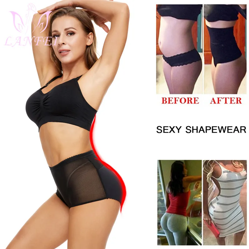 best tummy control shapewear uk LANFEI Butt Lifter Body Shapewear Panties Women Seamless Body Shaper Booty Big Fake Ass Hip Enhancer Thicken Hip Pads Panties spanxs