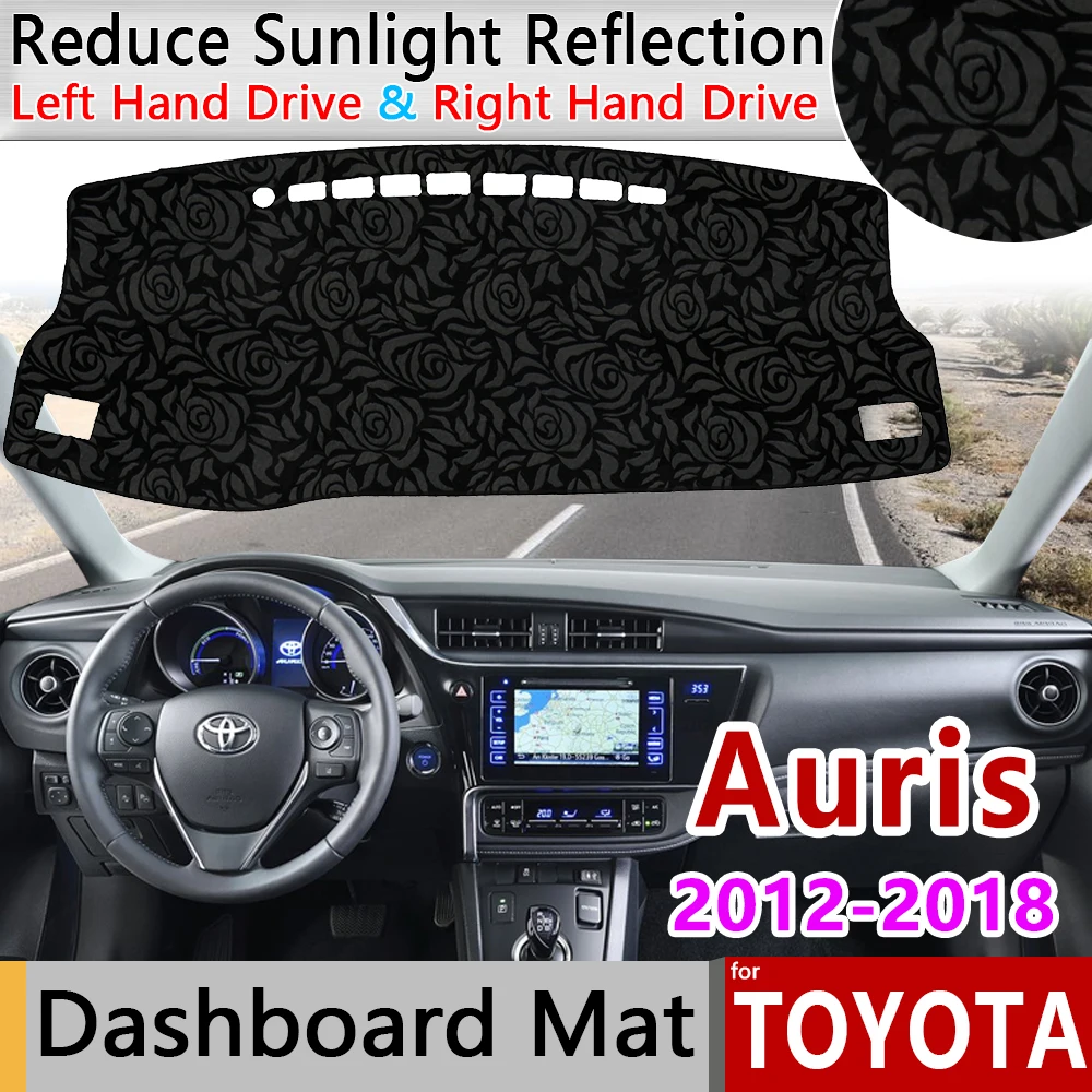 

for Toyota Auris 2012 2013 2014 2015 2016 2017 2018 E180 Scion iM Anti-Slip Mat Rose Pattern Dashmat Dashboard Cover Accessories