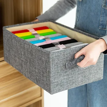 

1 Set Cloth For Storage And Organizer For Things Solid Storage Boxes Rangement Clothes Bedroom Organizer Drawer Rectangular New