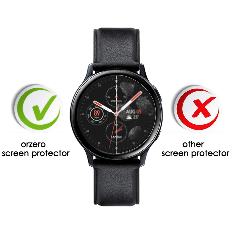 3D защитная пленка на весь экран для Samsung Galaxy Watch Active 2 40 мм 44 HD противопузырьковая