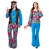 Umorden Adult Retro 60s 70s Hippie Love Peace Costume Cosplay Women Men Couples Halloween Purim Party Costumes Fancy Dress ► Photo 1/6