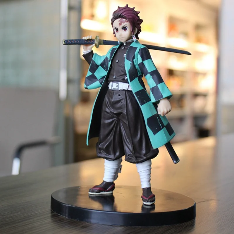 Аниме Demon Slayer Kimetsu no Yaiba Kamado Tanjirou ПВХ фигурка Коллекционная модель игрушки куклы 18