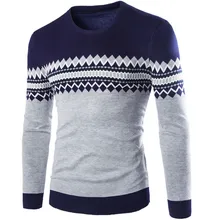 JAYCOSIN, мужской свитер, зима-осень, мужской вязаный пуловер, свитер, мужская повседневная теплая блузка, мужской хлопковый свитер с круглым вырезом в стиле пэчворк