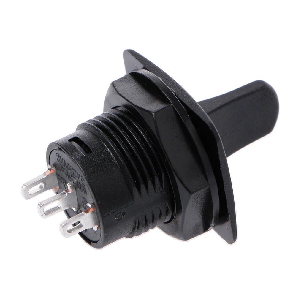 

1PC R13-402 3Pin 2Position ON-OFF-ON Maintained Round Toggle Switch