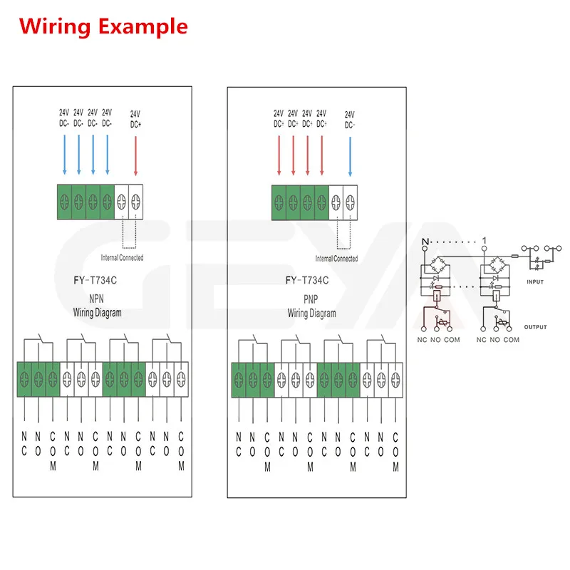FY-T734 wiring example (2)