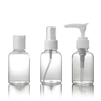 

1Pcs Transparent Empty Spray Bottles 50ml/75ml Plastic Mini Refillable Container Empty Cosmetic Containers Essential Travel