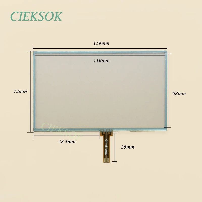 5 inch touch GY-5105X 119x73mm 1
