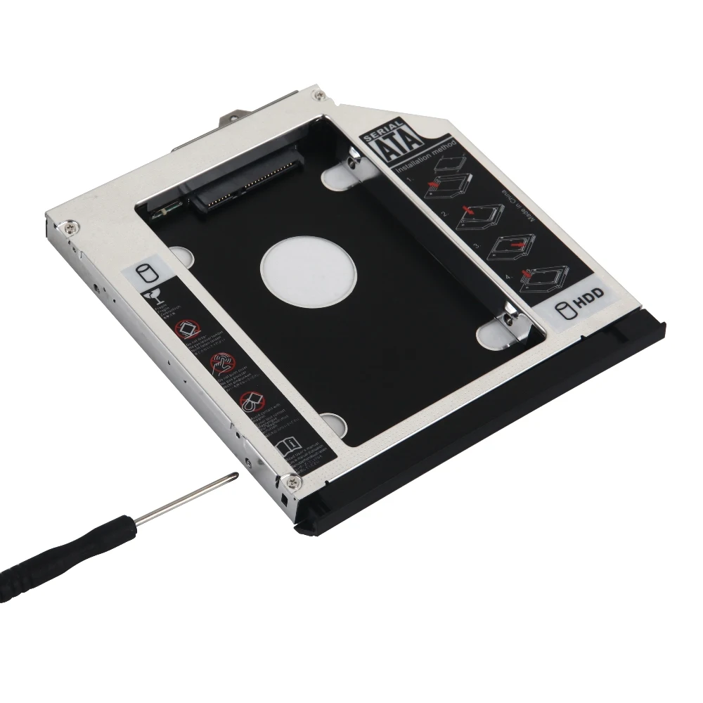 С рамкой передняя крышка + кронштейн 2nd SATA 3 0 2 5 &quotжесткий диск HDD SSD оптический | Отзывы и видеообзор