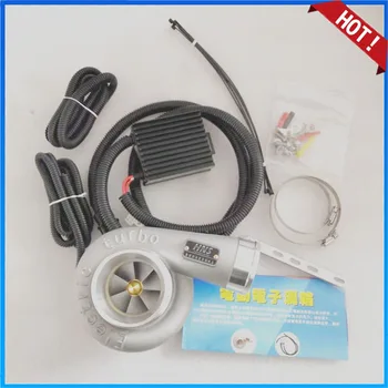 

Electric Turbo Supercharger Kit Thrust Motorcycle Electric Turbocharger Air Filter Intake for all car improve speed