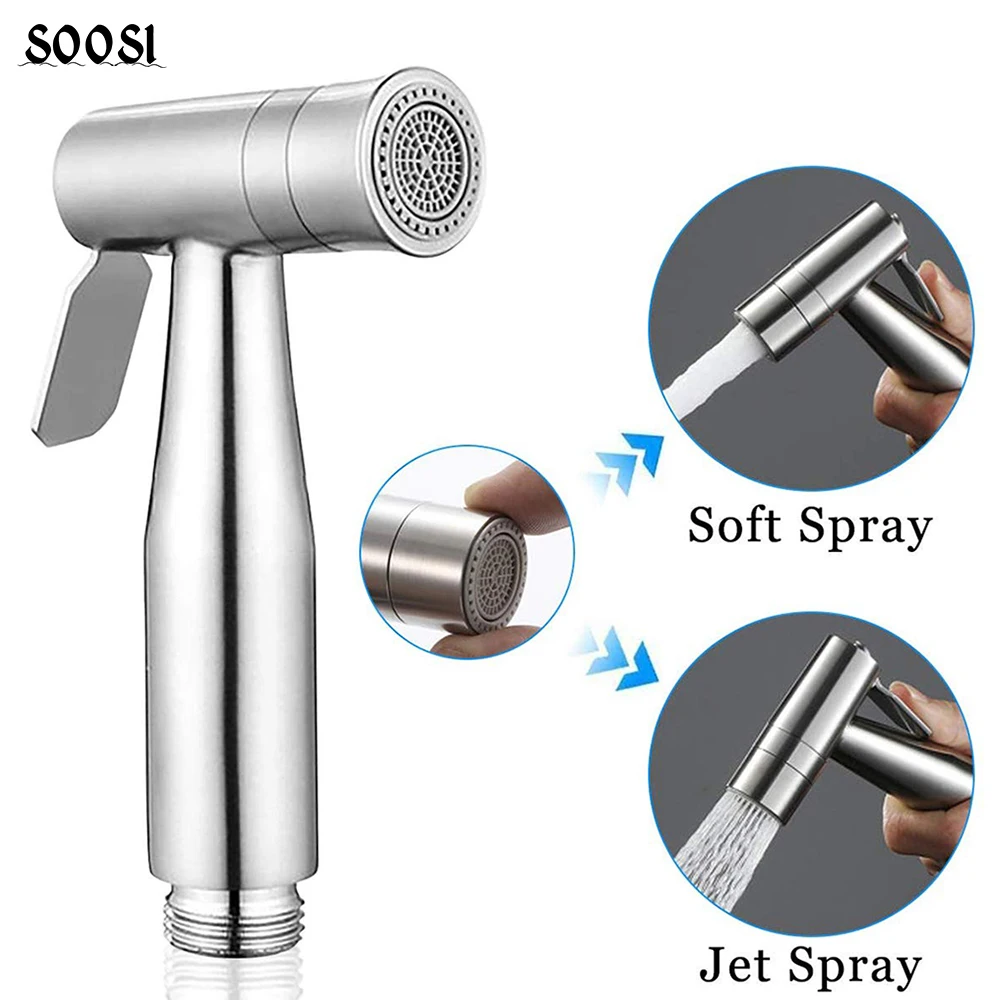 

Hand Bidet Faucet Bathroom Handheld Toilet Bidet Sprayer Set Stainless Steel Attachment Hand Sprayer Shower Head Self-Cleaner