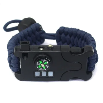 

Braided Bracelet Men Paracord Survival Bracelet Outdoor Camping Rescue Emergency Rope Bracelets Bangle