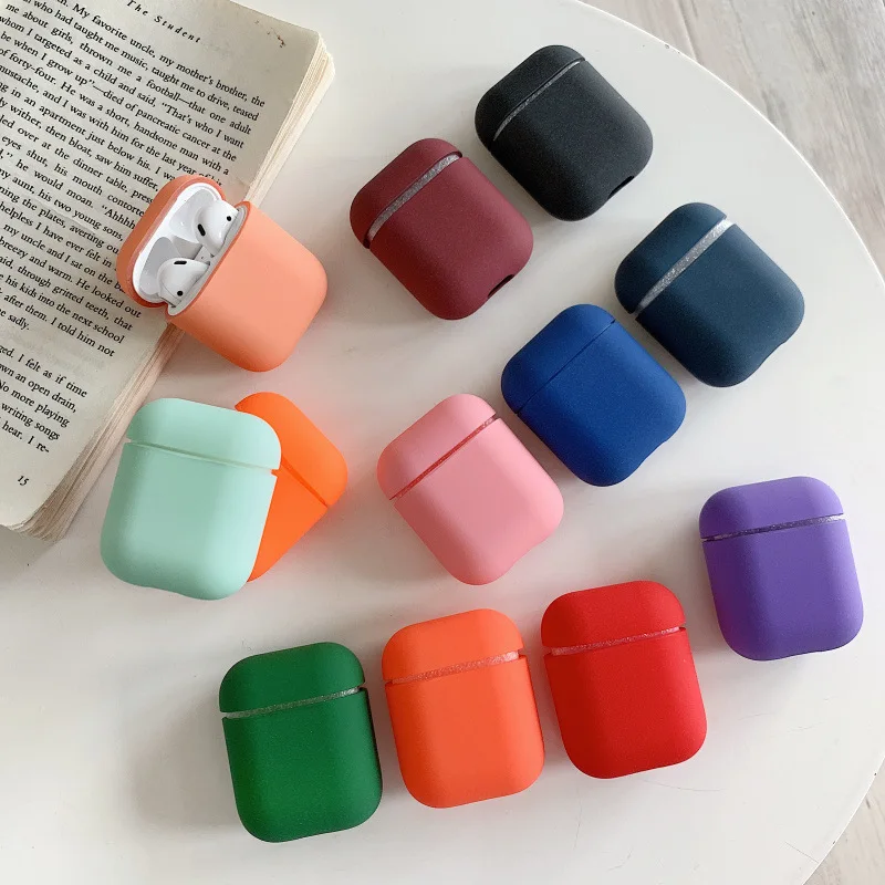 Оригинальный Для Apple Airpods 1 2 беспроводной Bluetooth чехол для наушников Красочные