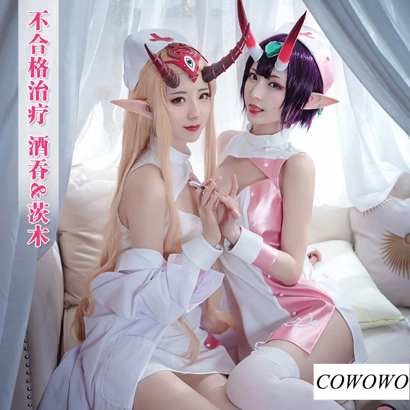 Аниме! Fate/Grand Order Shuten douji Ibaraki Doji Неквалифицированная кожаная форма для медсестры