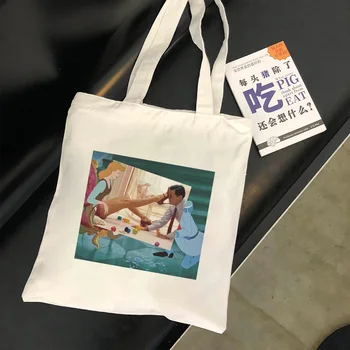 

Cinderella Lost Crystal Shoes Cartoon Printed Shoulder Canvas Bags Backpack New Street Harajuku Handbag Fashion Wallet Women Bag