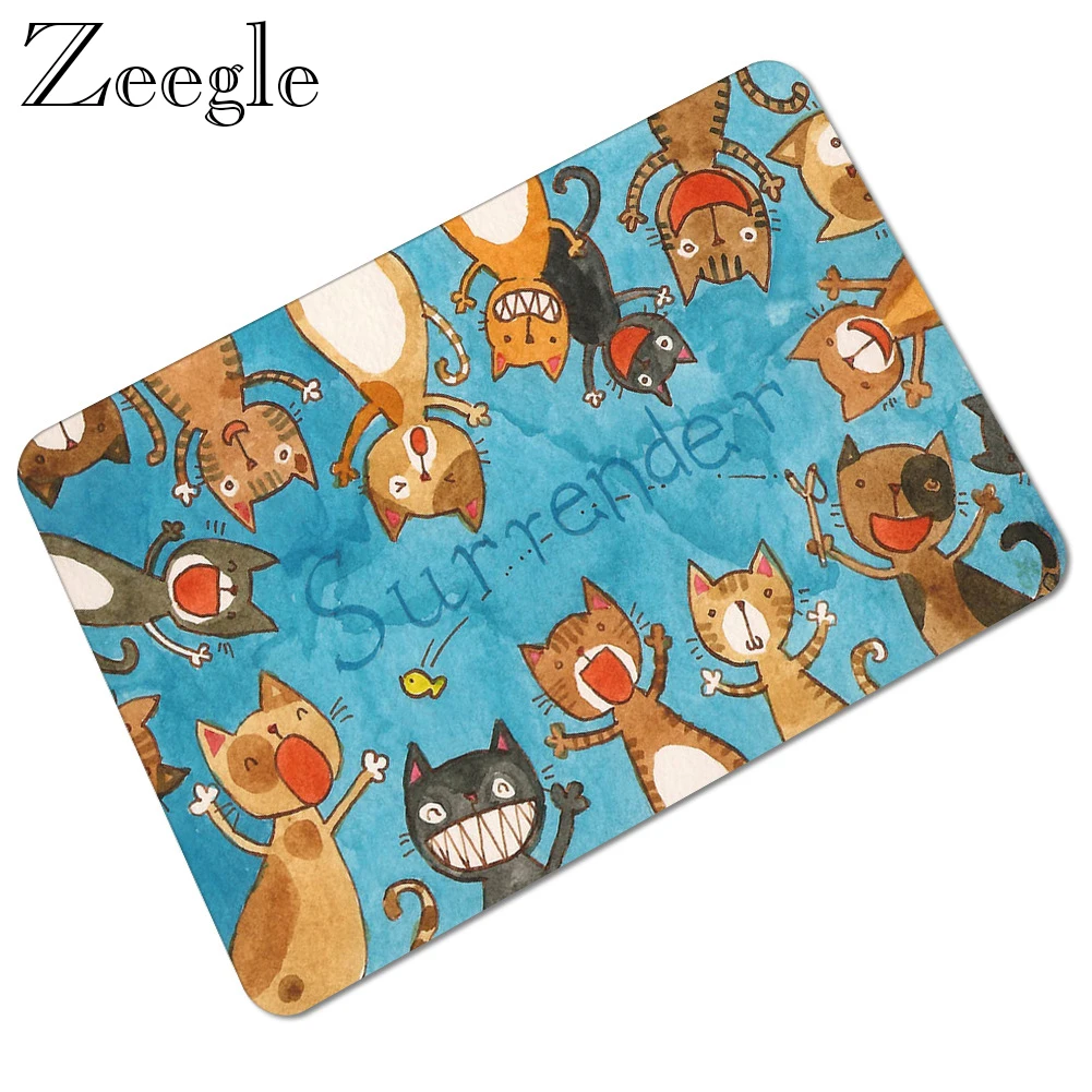 Zeegle Rubber Floor Mat Doormat Bathroom Non-slip Outdoor Carpet Waterproof Kitchen Indoor Rug Hallway | Дом и сад