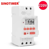 Heavy Duty 5000W 30A Weekly 7 Days Programmable Digital Time Switch Relay Timer Control AC 220V 230V Din Rail Mount 1