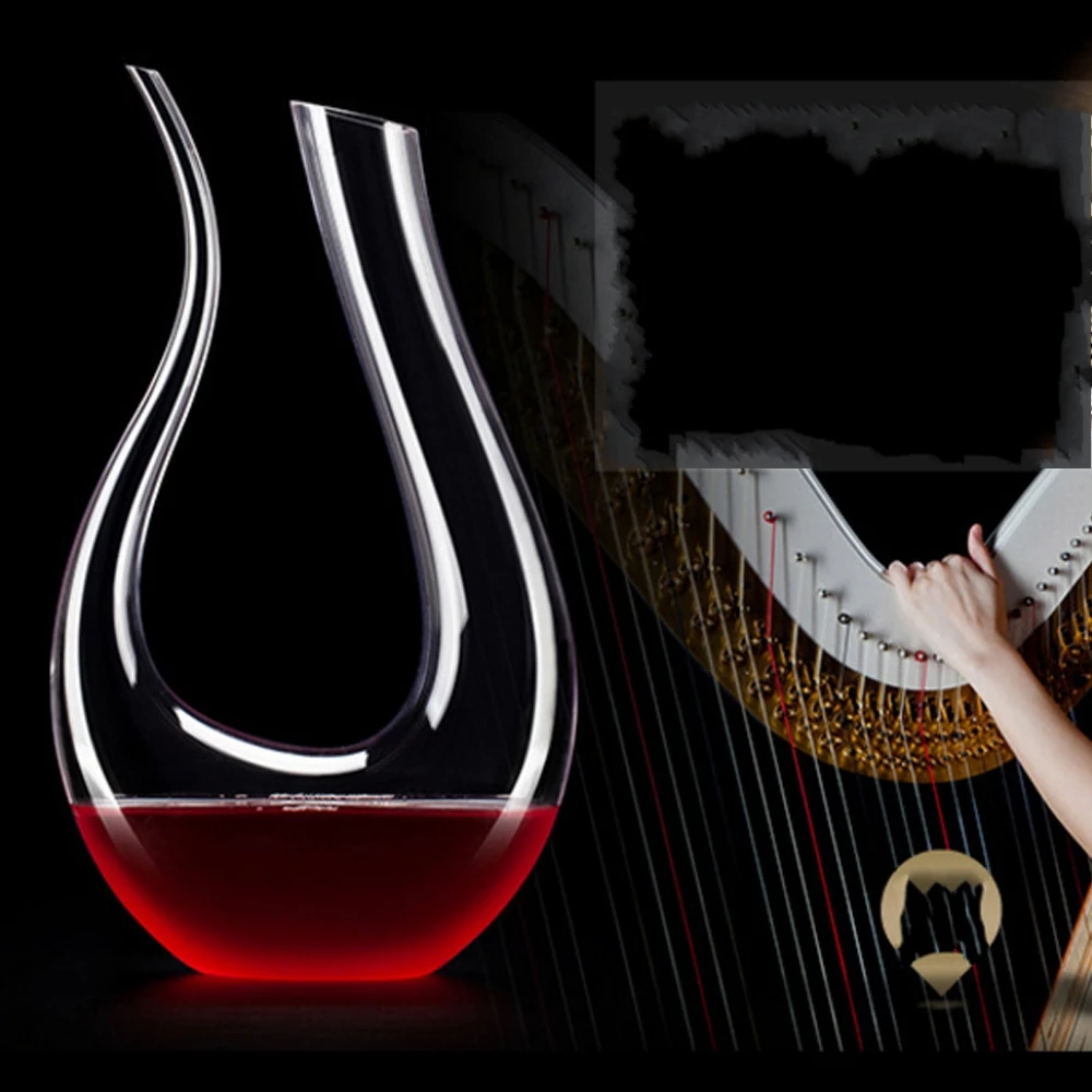 1500ml Handmade Crystal Red Wine Glass Decanter Brandy Decant Aerator Set Jug Bar Champagne Water Bottle Drinking Gift Drinkware 1500ml Handmade Crystal Red Wine Glass Decanter Brandy Decant Aerator Set Jug Bar Champagne Water Bottle Drinking Gift Drinkware