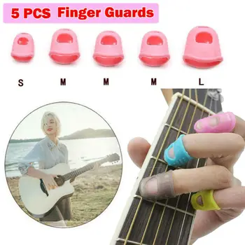 

Guitar Pinano Finger Protector Fingertip Protectors Silicone Guards For Cover