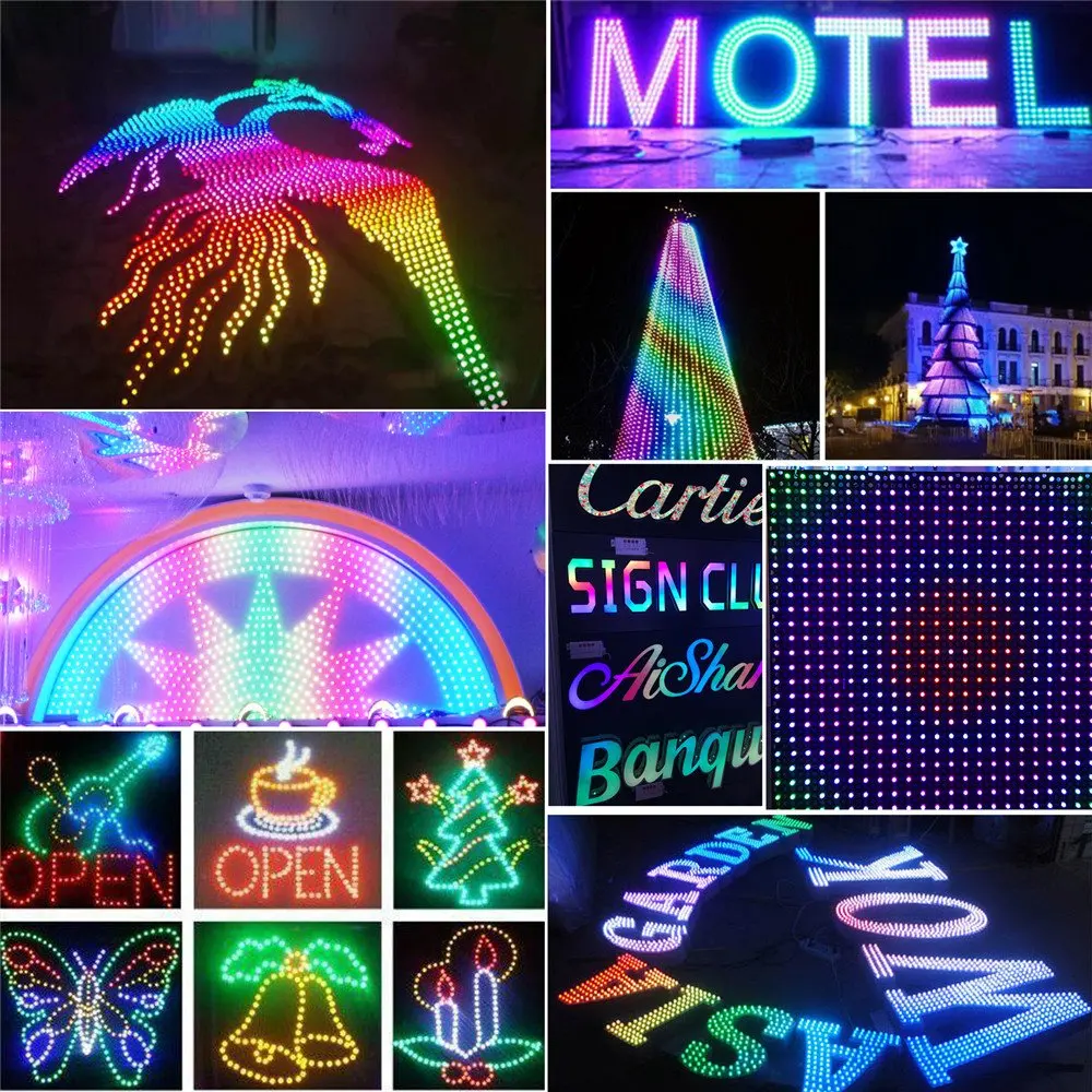 WS2811 диффузные цифровые RGB светодиодные точечные лампочки зеленый провод индивидуально адресуемый Круглый DIY светодиодный пиксельный модуль IP68 jk1019