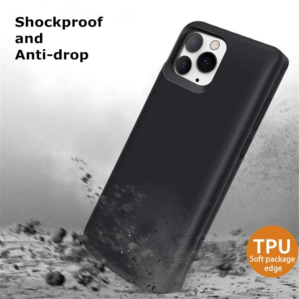 NTSPACE для iPhone 11 Pro Аккумулятор Max Чехлы внешняя задняя упаковка power Bank ударопрочный чехол для зарядного устройства для iPhone 11 Pro power Case