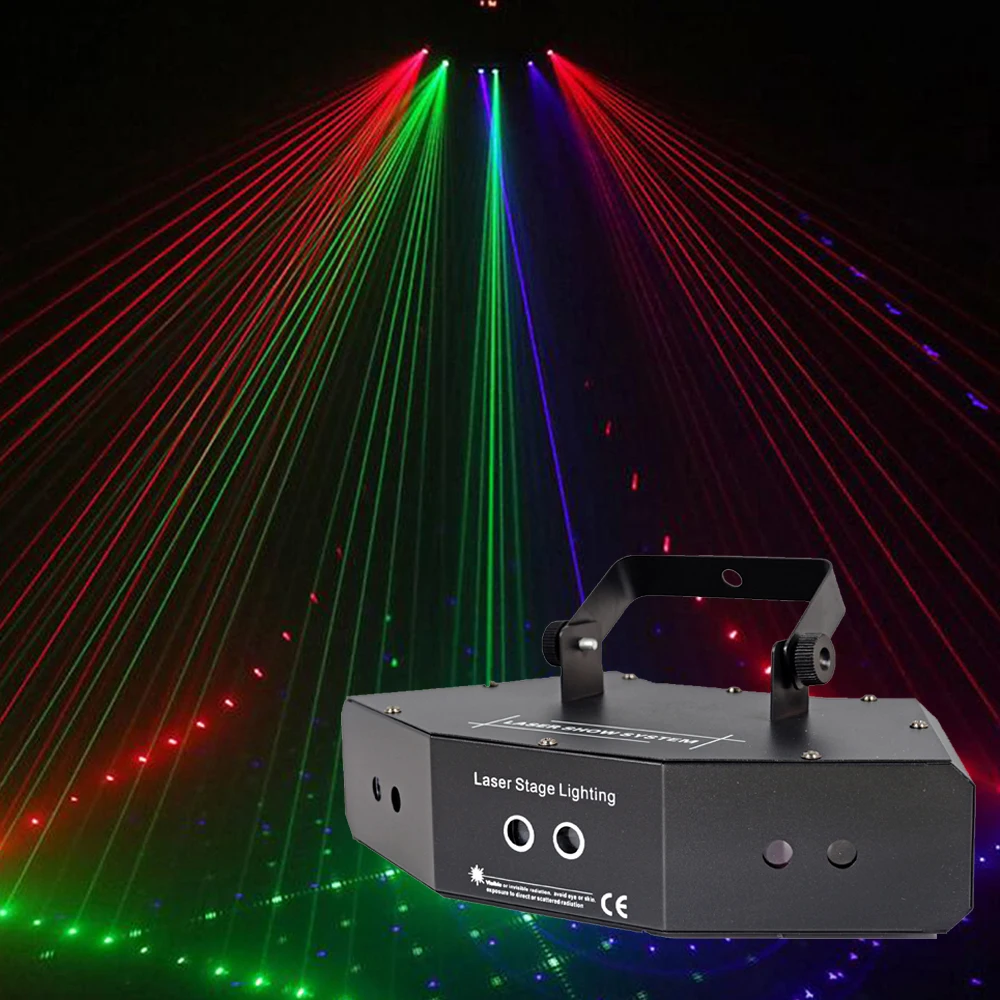 Luce Laser Professionale Rgb 6 Occhi Proiettore Laser Dmx Stage Light Per Discoteca Sale Da Ballo Bar Ktv Nightclub Matrimonio Natale