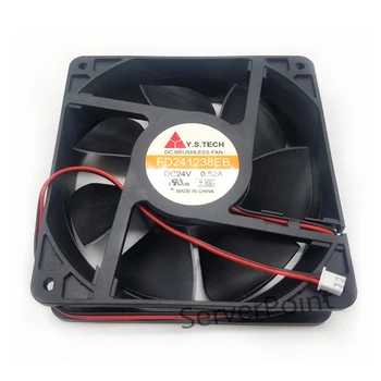 

Free shipping FD241238EB 12038 12cm 24V 0.52A Dual ball bearing cooling fan 3000RPM 135CFM